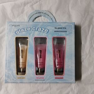 Glaze Craze Lip Glaze Trio — Pink & Gold Shades